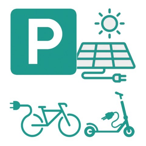 Station et ferme solaire recharge véhicules électriques